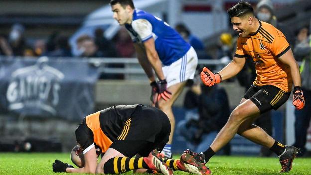 Austin Stacks Wayne Guthrie and Kieran Donaghy following the Kerry SFC Final.