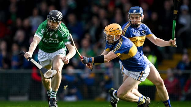 Graeme Mulcahy in action for Kilmallock in the Limerick SHC Final against Patrickswell. 