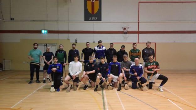 The Claremorris junior hurlers pictured after an early-season indoor training session. 