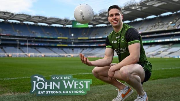 John West Féile Ambassador and Mayo footballer Lee Keegan in attendance during the John West Féile 2022 Launch at Croke Park in Dublin. 