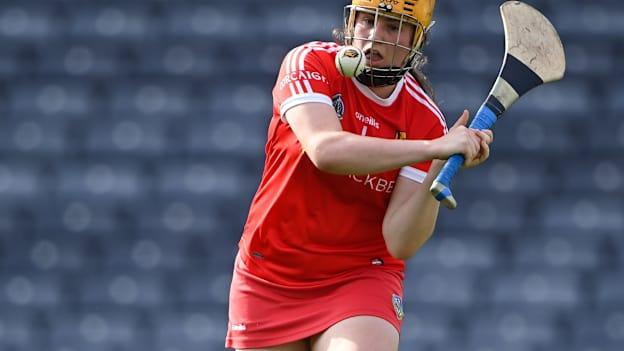 Cork goalkeeper Amy Lee during the All-Ireland Senior Camogie Championship Semi-Final match between Cork and Kilkenny at Croke Park in Dublin. 