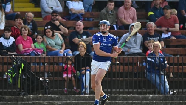 Austin Gleeson of Mount Sion watches a shot during the Waterford Senior Hurling Club Championship Quarter-Final match between Mount Sion and Lismore at Fraher Field in Dungarvan, Waterford.