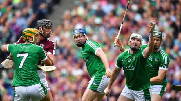 Tom Condon catches the sliotar at the end of the 2018 All-Ireland SHC Final at Croke Park. Photo by Brendan Moran/Sportsfile