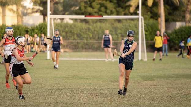 Dervlagh McGuigan in action for Abu Dhabi Na Fianna. 