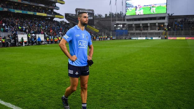 James McCarthy of Dublin after the GAA Football All-Ireland Senior Championship semi-final match between Dublin and Mayo at Croke Park in Dublin. Photo by Ray McManus/Sportsfile.