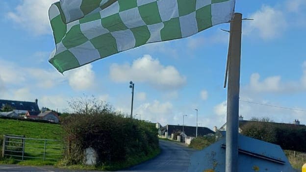 Naomh Molaise Gaels flags are flying proudly again.