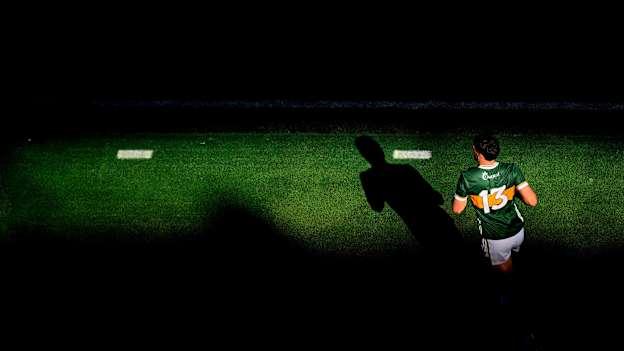 David Clifford of Kerry enters the arena for the second-half of the All-Ireland SFC semi-final against Tyrone. Photo by Ramsey Cardy/Sportsfile