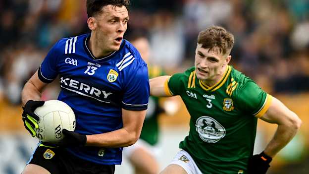 David Clifford of Kerry in action against Seán Rafferty. Photo by Tom Beary/Sportsfile