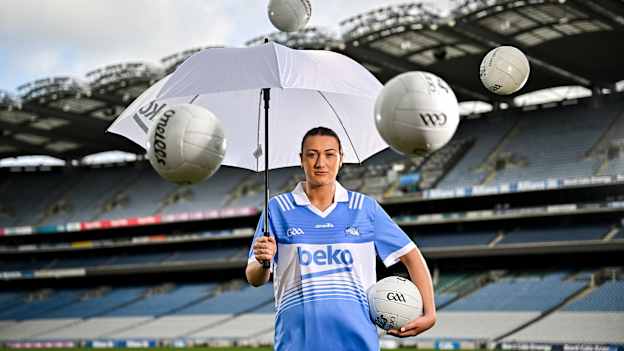 Clontarf and Dublin LGFA All-Ireland winner Niamh Hetherton at the launch of the 2025 Beko Club Champion, an initiative to reward and celebrate local Leinster GAA club heroes who go above and beyond to help their local community and club. For more information visit leinstergaa.ie/beko-club-champion/. Photo by Sam Barnes/Sportsfile