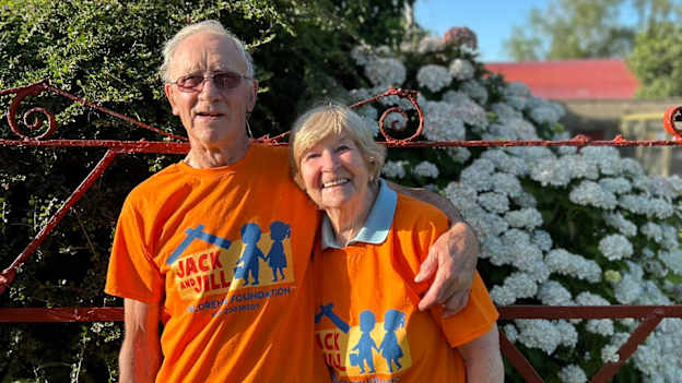 Eamon Kehoe pictured with his wife Betty.