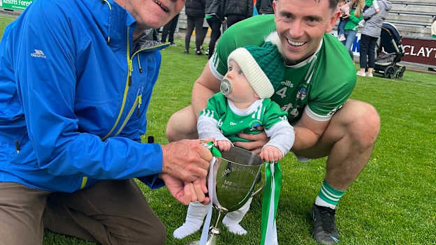 Eamon Kehoe pictured with his grandson Harry and great-grandson Archie. 