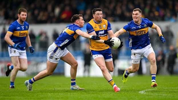Keelan Sexton in Munster SFC action for Clare. Photo by Tom Beary/Sportsfile