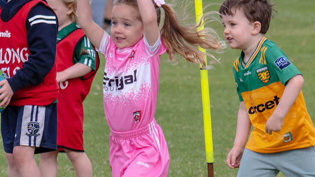 Some of Young Melbourne's youngest members enjoying themselves at training. 