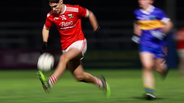 Cian Keaveney of Athy during the AIB Leinster GAA Football Senior Club Championship quarter-final match between Athy and Summerhill at Cedral St Conleth's Park in Newbridge, Kildare. Photo by Thomas Flinkow/Sportsfile