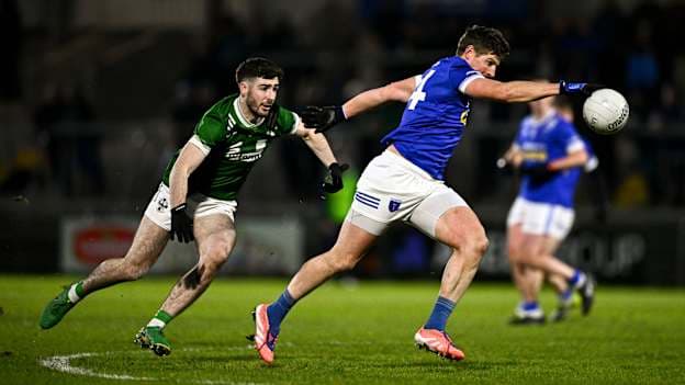 Darren Hughes is chased down by Newbridge's Shane McGrogan. Photo by Ben McShane/Sportsfile