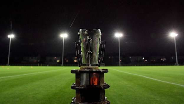 The Electric Ireland Sigerson Cup trophy. Photo by Seb Daly/Sportsfile