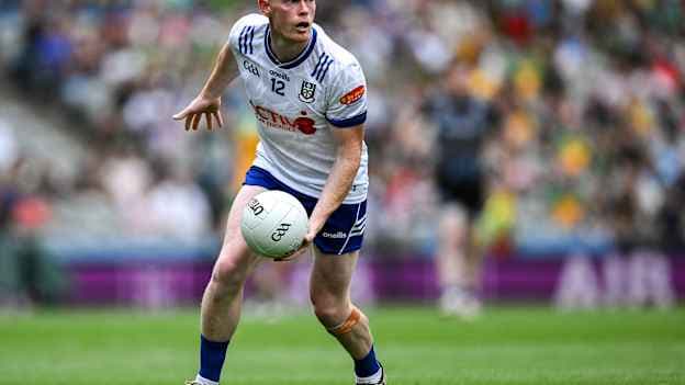 Ryan McAnespie of Monaghan during the GAA Football All-Ireland Senior Championship quarter-final match between Monaghan and Donegal at Croke Park in Dublin. Photo by Ray McManus/Sportsfile.