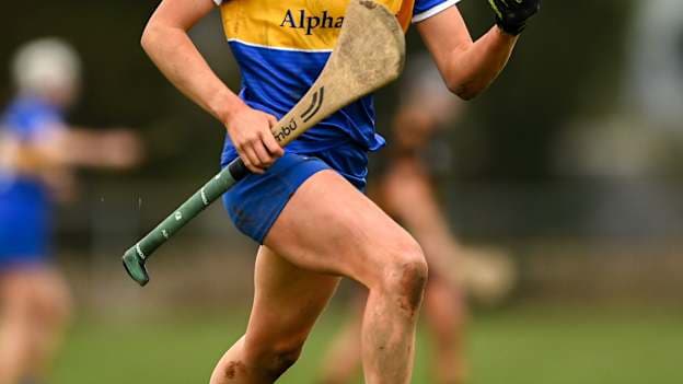 Clodagh McIntyre of Tipperary during the 2025 Very National Camogie League Division 1A match between between Tipperary and Kilkenny at The Ragg GAA Grounds in Tipperary. Photo by Tom Beary/Sportsfile