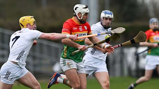 Chris Nolan in action against Kildare in the Allianz NHL. Photo by Ray McManus/Sportsfile