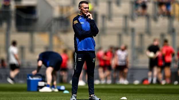 Wicklow manager Oisín McConville before the Tailteann Cup final. Photo by Ben McShane/Sportsfile