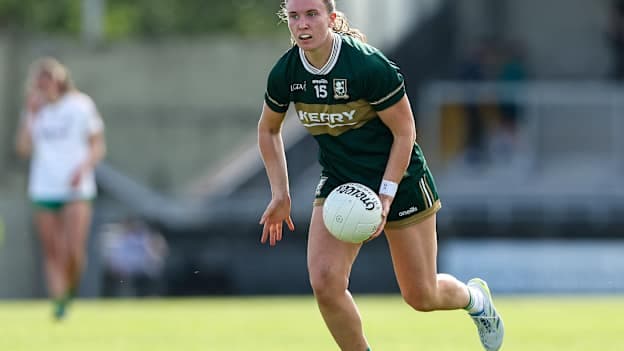 Síofra O’Shea in action for Kerry. Photo by Michael P Ryan/Sportsfile