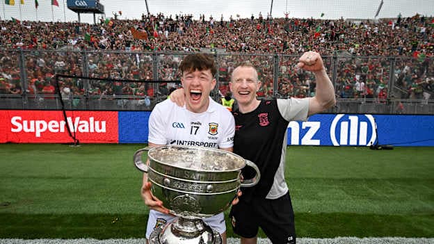 Colm Boyle luxuriating in Mayo's win for the ages