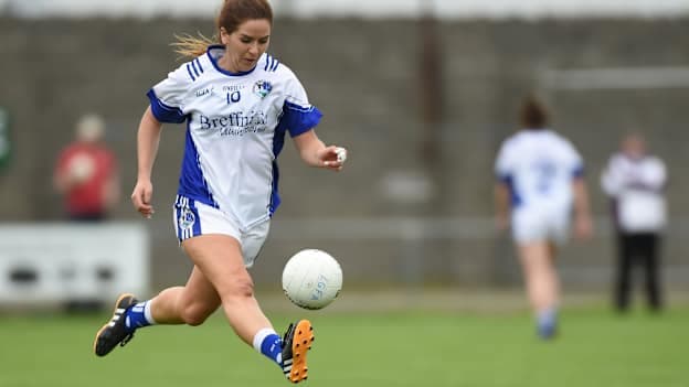 Roisin O'Keeffe of Cavan during the 2016 TG4 All-Ireland Senior Championship match between Cavan and Laois at St Brendan's Park in Birr, Co Offaly. Photo by Matt Browne/Sportsfile