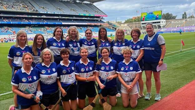 The Ballyhogue social camogie team from Wexford pictured in Croke Park on All-Ireland Final day. © Ballyhogue GAA