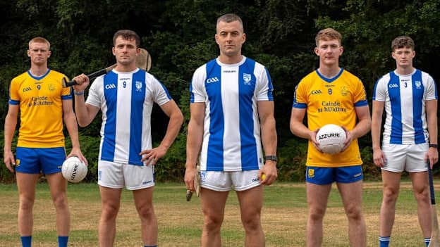 Fourmilewater Hurling Club and The Nire Gaelic football Club draw from the same pool of players. Image courtesy of their jersey manufacturer, Azzurri Sports. 