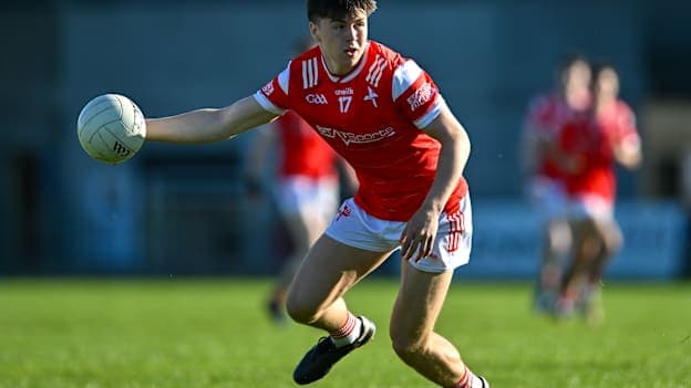 Louth's Tony McDonnell impressed on Wednesday evening and is among DCU's most athletic players. Photo by Stephen Marken/Sportsfile