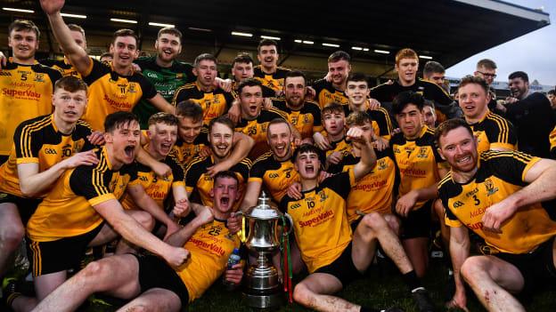 Ramor United players celebrating at Kingspan Breffni.