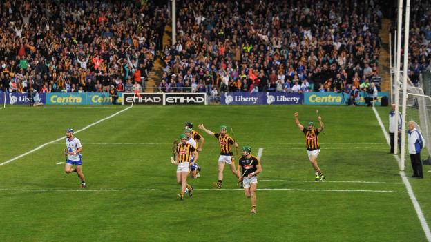Eoin Murphy clears the danger at the end of a gripping All Ireland SHC Semi-Final replay at Semple Stadium in 2016.