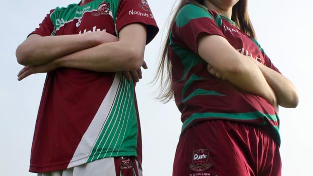 St James' U-14 Féile captains Shane Hugman and Saoirse Benson.