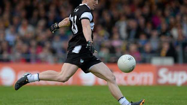 David Kelly in full flight for the Sligo footballers in 2015.