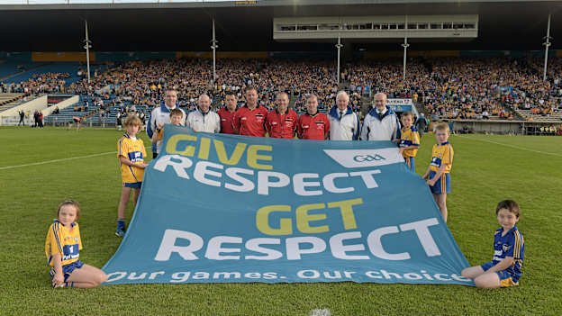 GAA Uachtarán, John Horan, urges everyone involved in the Association to live up to the principles of the Give Respect - Get Respect initiative.