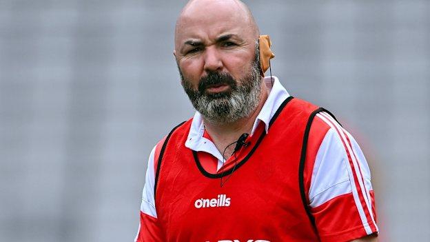 Cork manager Matthew Twomey before the Glen Dimplex Senior Camogie All-Ireland Championship Semi-Final match between Cork and Waterford at Croke Park in Dublin