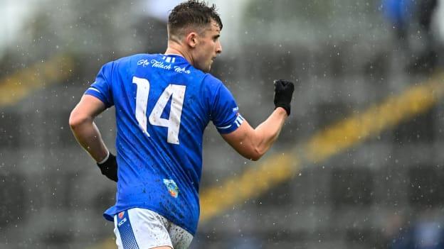 Tullamore's Luke Plunkett celebrates at Glenisk O'Connor Park. Photo by Eóin Noonan/Sportsfile