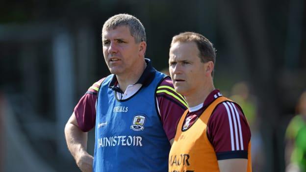 Galway manager Kevin Walsh and selector Brian Silke.