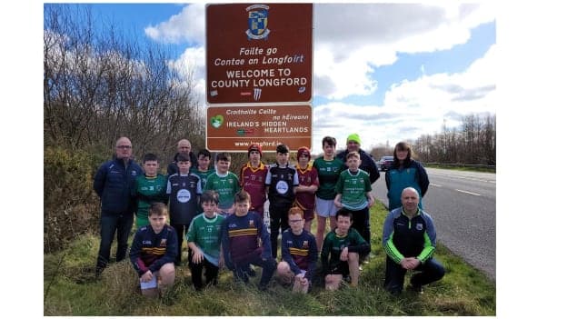 Players, mentors, and Coaching and Games Development staff from Longford and Leitrim pictured ahead of the start of the U-13 Longford/Leitrim Barna Waste/Topline Providers 2022 Cross-border League this weekend. 
