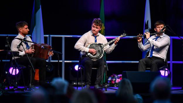 Grúpa Ceoil Mhullach Odhráin-Erne Eagles ag Babhtaí Ceannais Scór Sinsir na hÉireann anuraidh