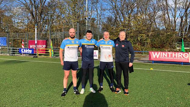 Lulea Gaels Chairperson, Warren Judge, pictured second from the left, with fellow club members. 