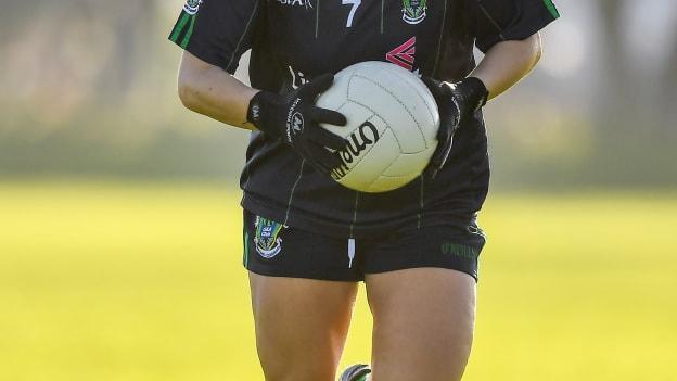 Lorna Fusciardi in action for Foxrock-Cabinteely during the 2018 All-Ireland Ladies Senior Club Football Championship semi-final.
