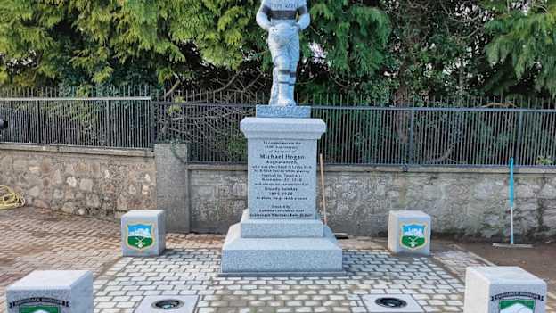 A statue commemorating Michael Hogan on the 100 year anniversary of Bloody Sunday bas been unveiled in Grangemockler.