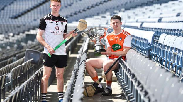 James Weir, Sligo, and Dean Gaffney, Armagh, pictured ahead of the Nicky Rackard Cup Final.