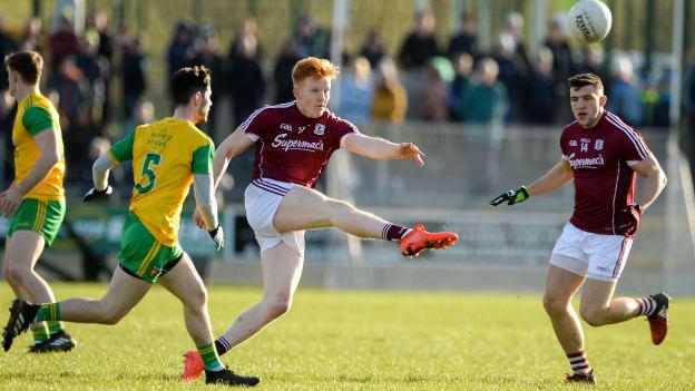 Peter Cooke (Galway) in action against Donegal in Division 1 of the Allianz Football Leagues