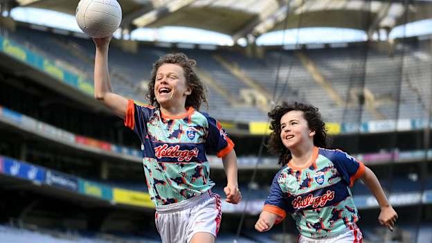 Brothers Paddy, age 13, left, and Tom Nolan, age 10, of St Brigids GAA Club in Castleknock, Dublin, at the launch of the 2021 Kellogg’s GAA Cúl Camps, in Croke Park, Dublin, as Kellogg celebrates the 10th year of the sponsorship. Starting on 28th June and running up to 27th August, the Kellogg’s GAA Cúl Camps offer children a healthy, fun and safe summer outdoor activity. For more information and to book now, visit www.gaa.ie/kelloggsculcamps.