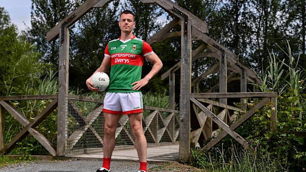 Stephen Coen of Mayo at the GAA All-Ireland Senior Football Championship Launch at Clare Lake in Claremorris, Mayo.