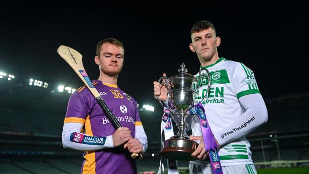 Oisin O’Rorke of Kilmacud Crokes, Dublin, left, and Eoin Cody of Ballyhale Shamrocks, Kilkenny.