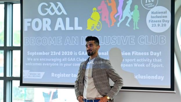 On the 23rd September, the GAA invites all clubs to open their doors to the wider community and support it's first GAA National Inclusive Fitness Day. The event falls during the European Week of Sport and aims to promote sport and physical activity to everyone regardless of age, ability, ethnicity, nationality or fitness level. Speaking at the announcement of the GAA's first National Inclusive Fitness Day at Croke Park in Dublin is Leitrim hurler Zak Moradi.