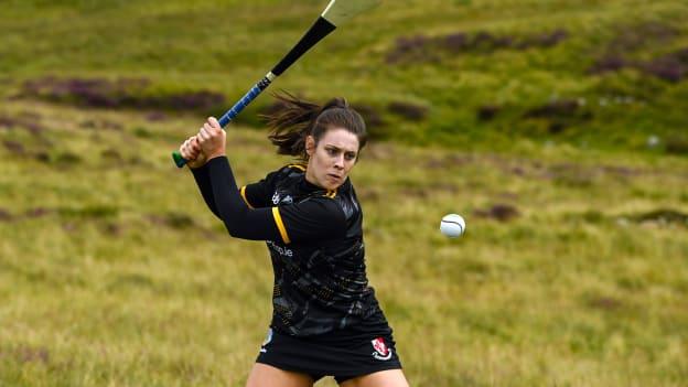 Molly Lynch of Cork on her way to winning the 2022 M. Donnelly GAA All-Ireland Poc Fada Finals at Cooley Mountains in Louth. Photo by Harry Murphy/Sportsfile.